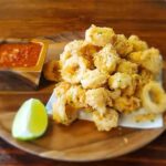 Calamari with marinara.